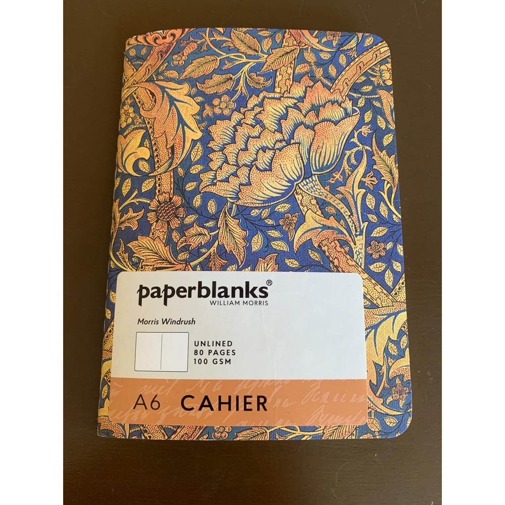 Paperblanks William Morris Windrush A6 Cahier Unlined Notebook 80 Pages 100 GSM